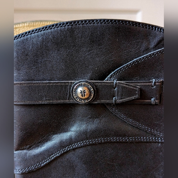 Genuine Leather Frye Boots, Size US 6.5, Black - Picture 4 of 10